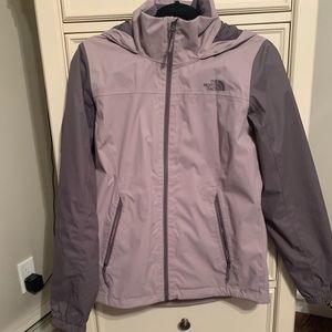 Purple North Face Raincoat